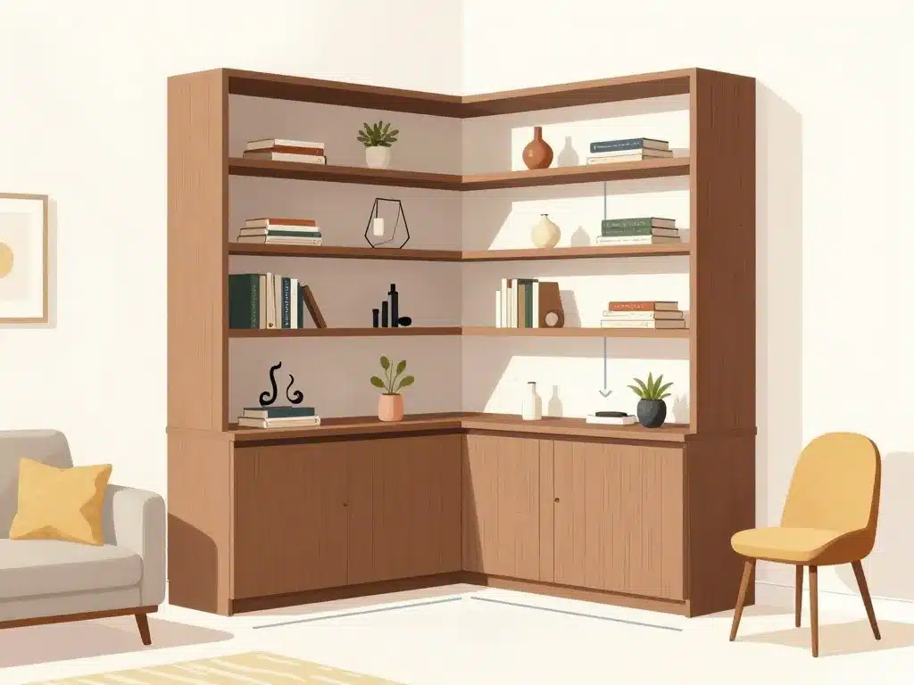 editorial meuble d angle design structuration espace