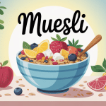 grand bol muesli sain avec fruits frais céréales oléagineux