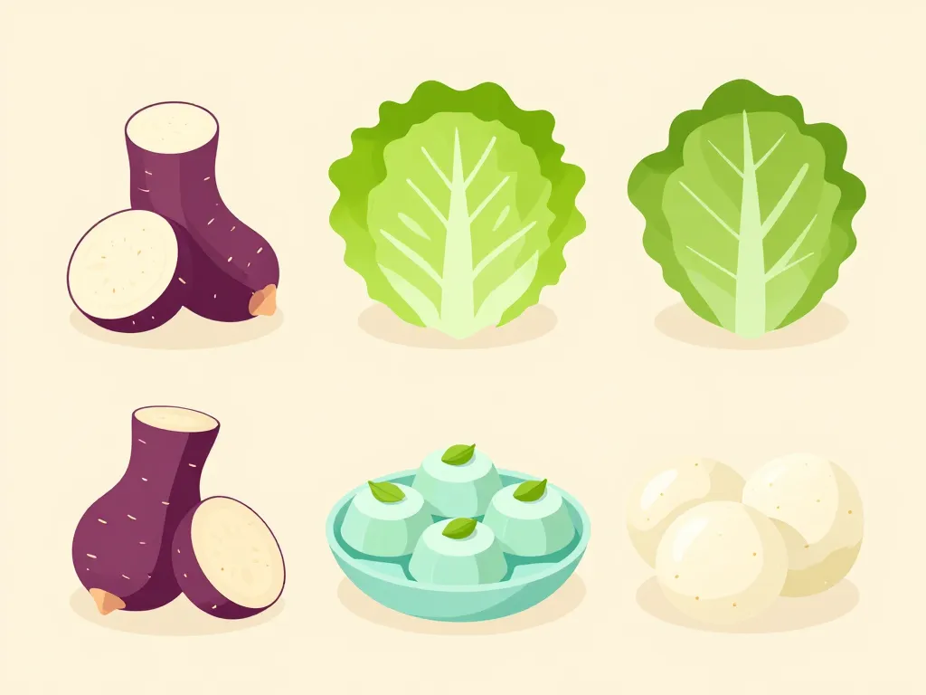 aliments en i comme igname iceberg idli