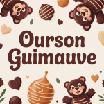 composition d'oursons guimauve dans un décor enfant gourmand