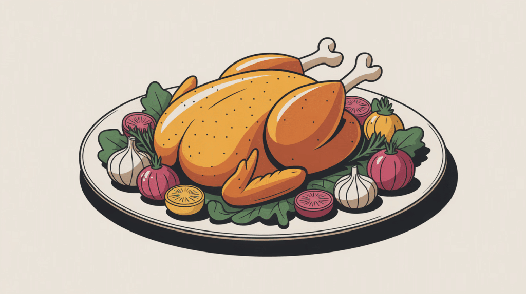 paillard de poulet juteux et doré avec légumes colorés