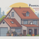 Illustration panneau sandwich toiture sur différents bâtiments