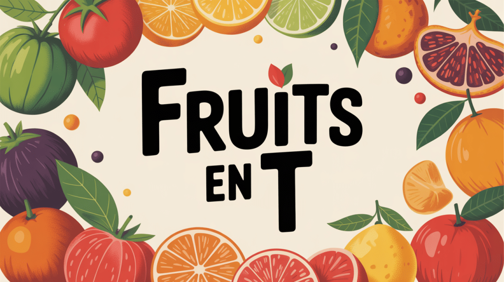 ensemble coloré de fruit en t sur fond clair