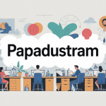illustration papadustram dans un bureau professionnel