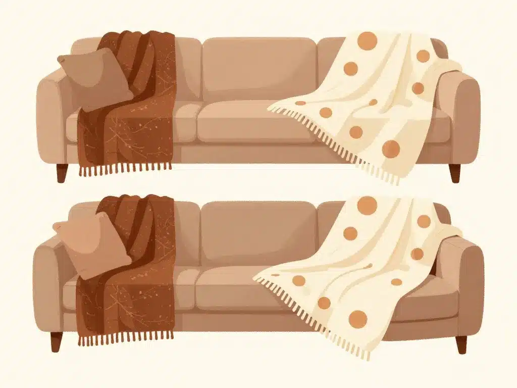 plaid canapé grande taille adapté à chaque forme de canapé