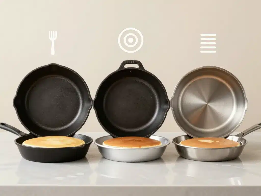 poele a pancake fonte aluminium inox comparatif