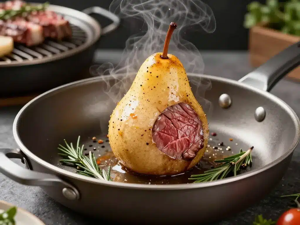 poire de boeuf préparation cuisson poêle barbecue