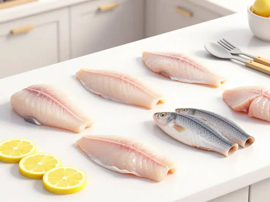 Différents poissons sans arête adaptés au repas quotidien