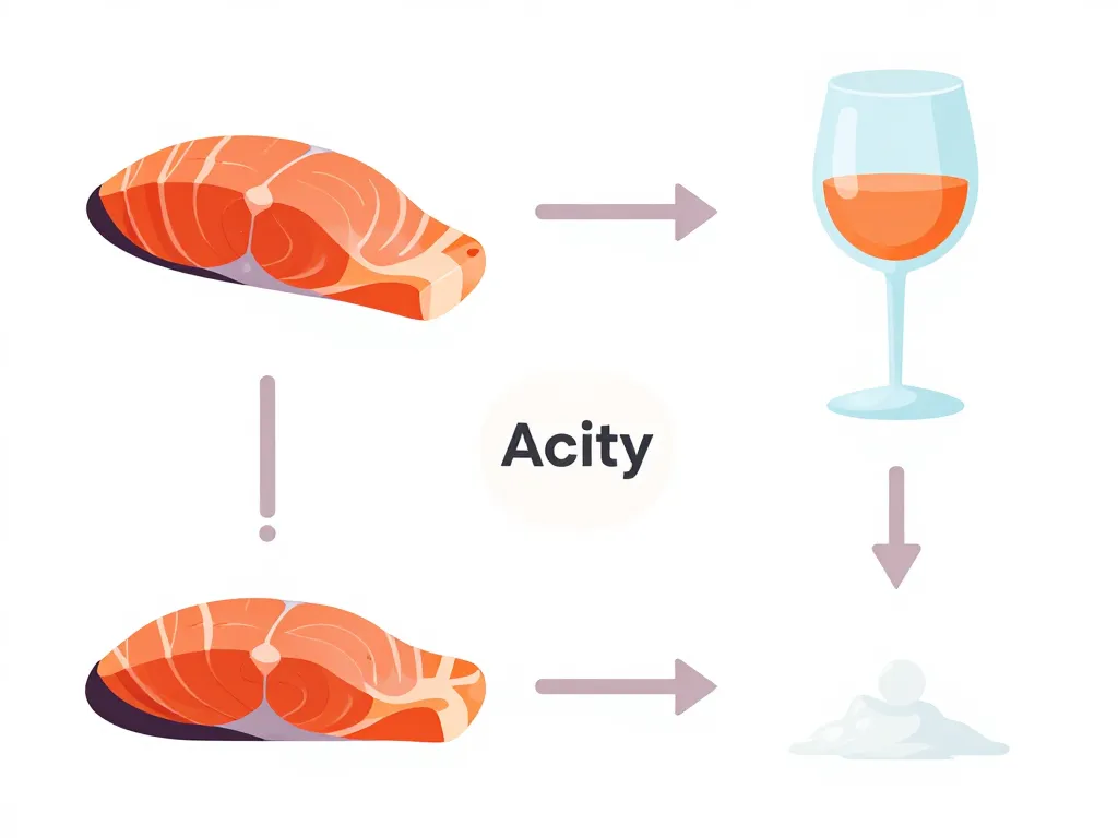 Quel vin avec du saumon fumé schéma interactions saveurs