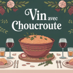illustration de quel vin avec la choucroute à table, ambiance chaleureuse