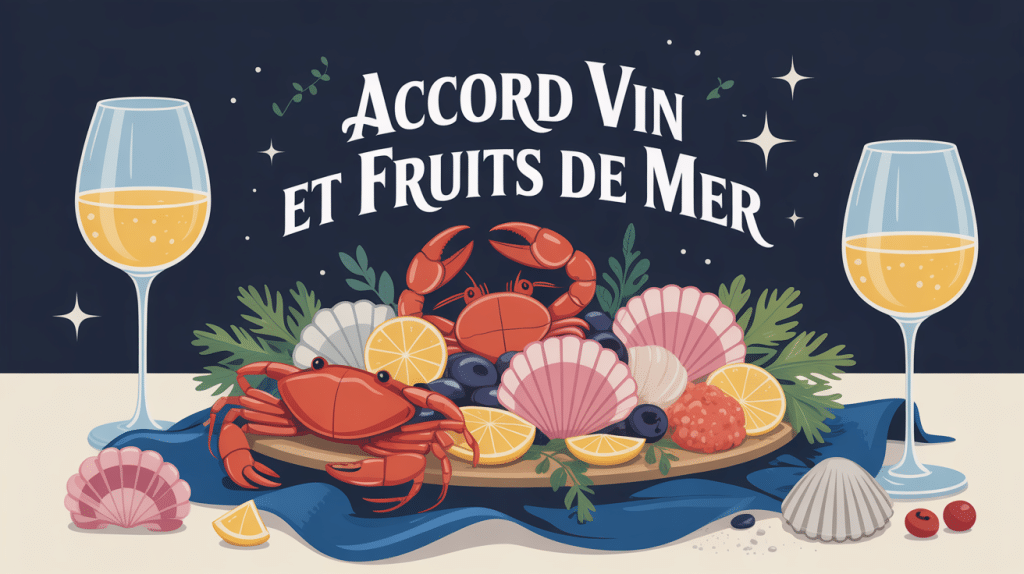 illustration plateau fruits de mer et vin blanc quel vin avec les fruits de mer