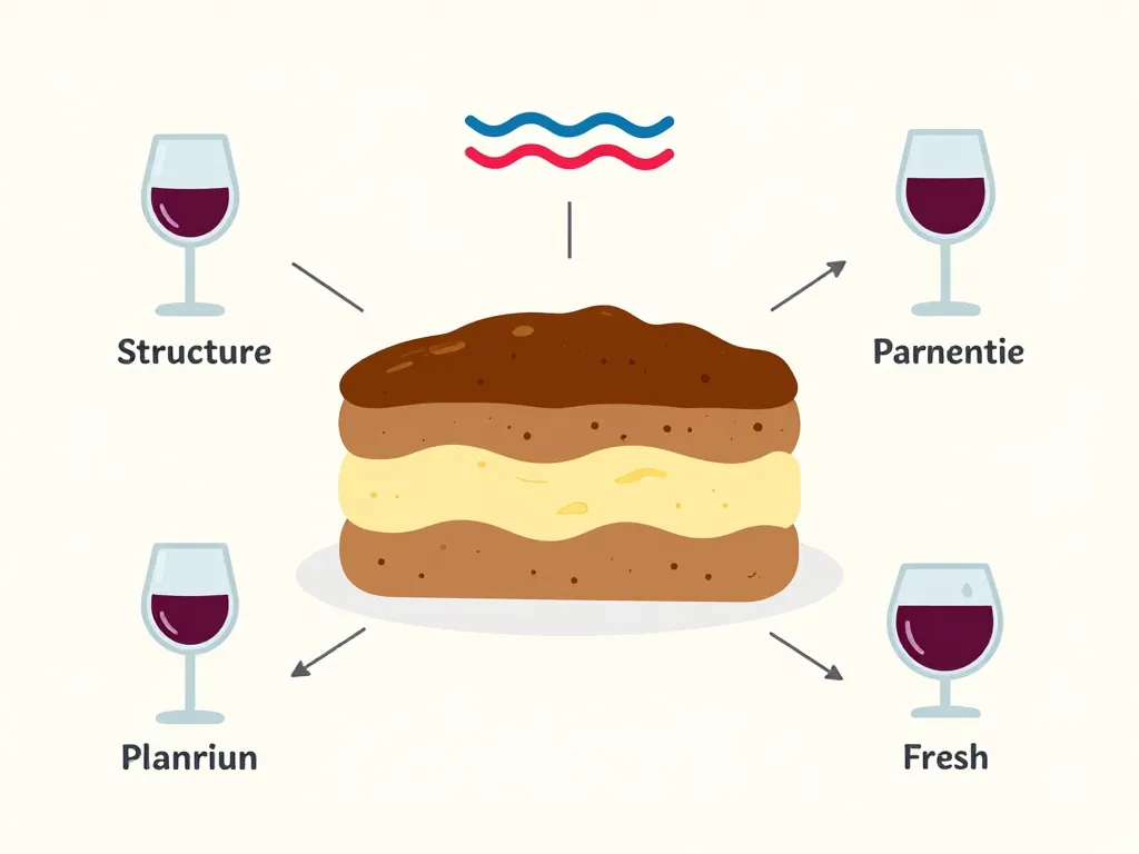 Infographie quel vin avec parmentier de canard texture et structure