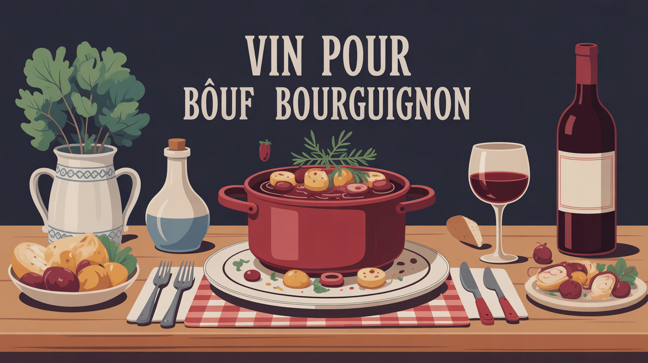 illustration quel vin pour boeuf bourguignon