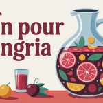 illustration festive quel vin pour la sangria carafe et fruits