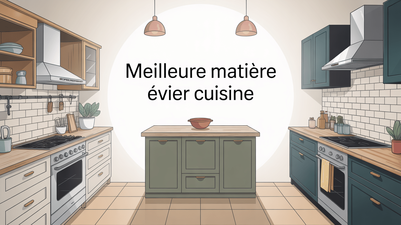 quelle est la meilleure matière pour un évier de cuisine illustration matériaux inox granit résine céramique
