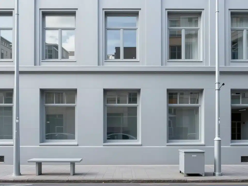 scène urbaine ral colour 9006 mobilier et métal