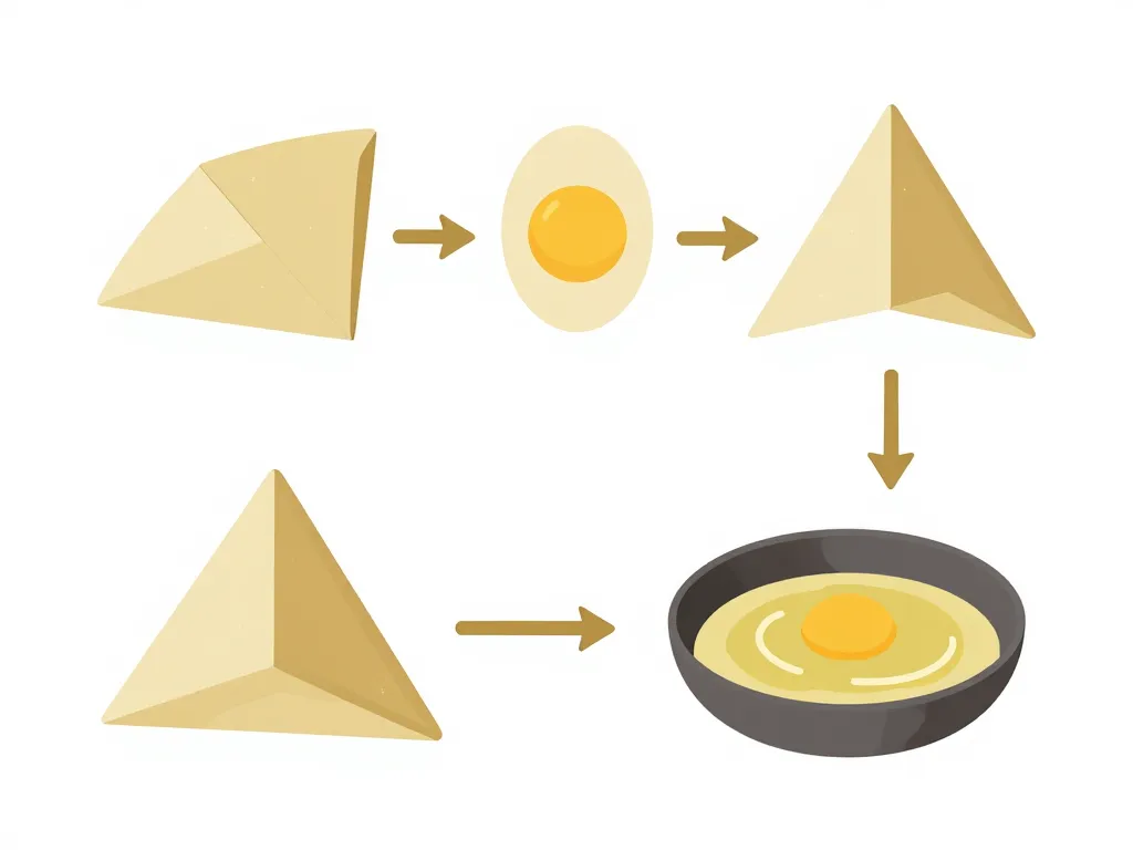 recette brick à l'oeuf tunisienne pliage et cuisson illustrés