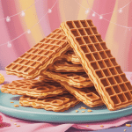 Recette gaufre liegeoise illustration pile de gaufres dorées