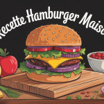 recette hamburger maison parfait en coupe gros plan