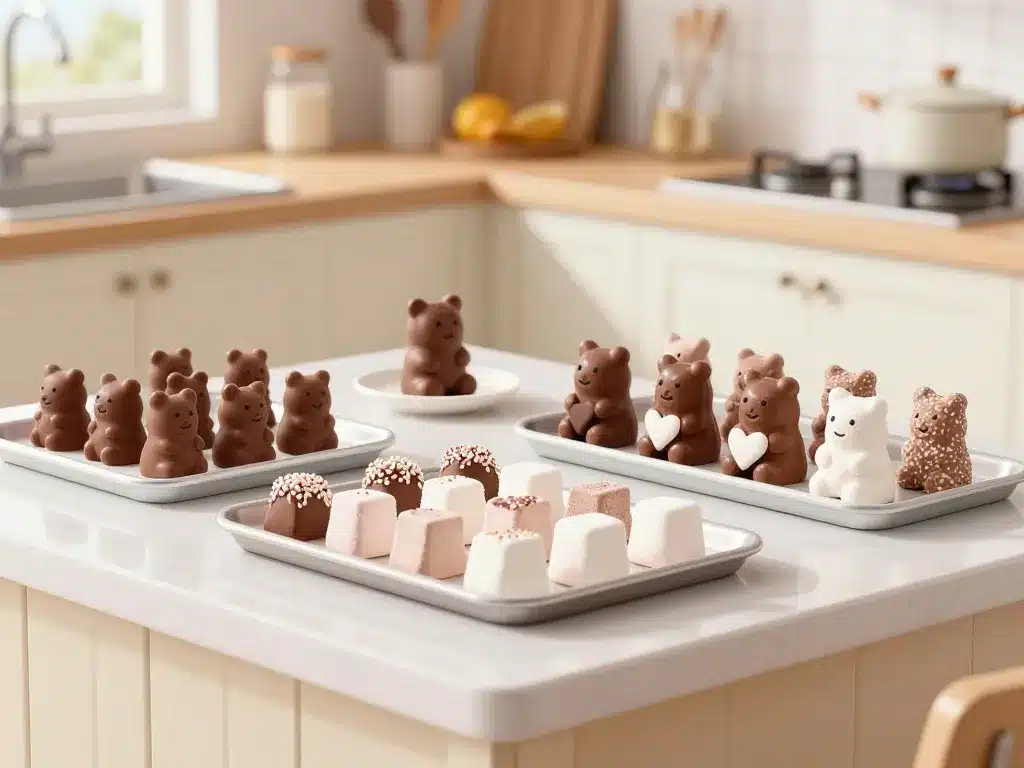 oursons guimauve faits maison saveurs et décorations créatives