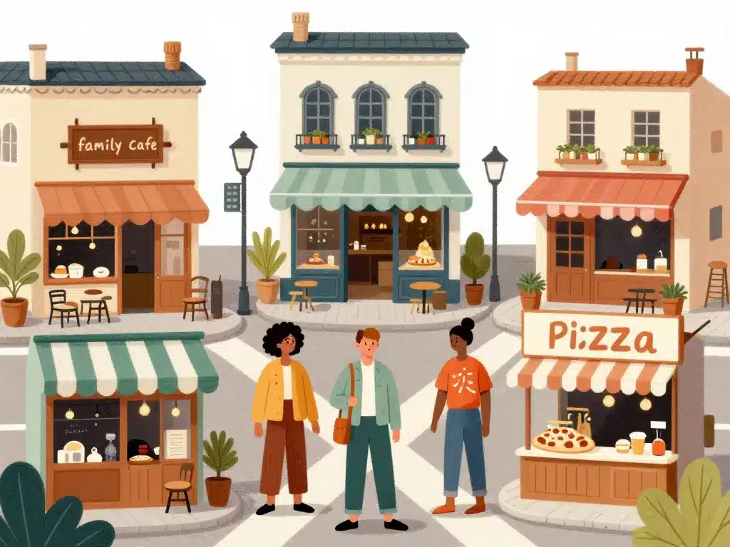 choix type restaurant ouvert dimanche ambiance variée