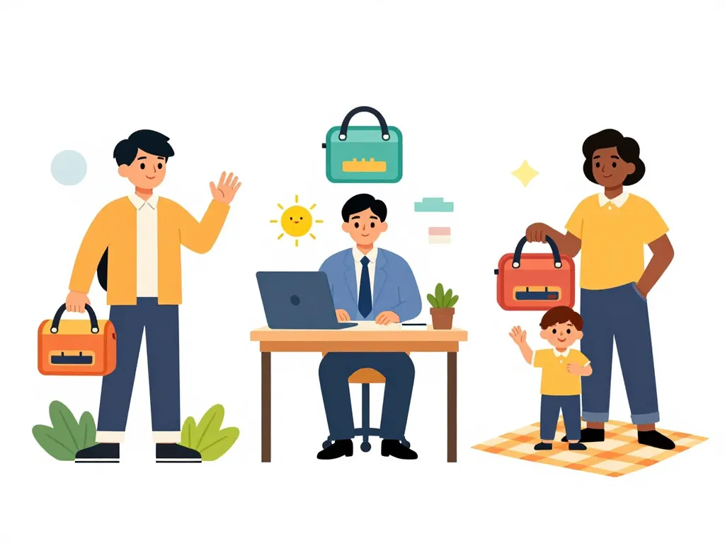 sac repas isotherme pour bureau école pique-nique