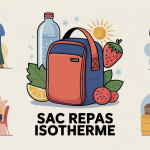 illustration sac repas isotherme central usages froid chaud