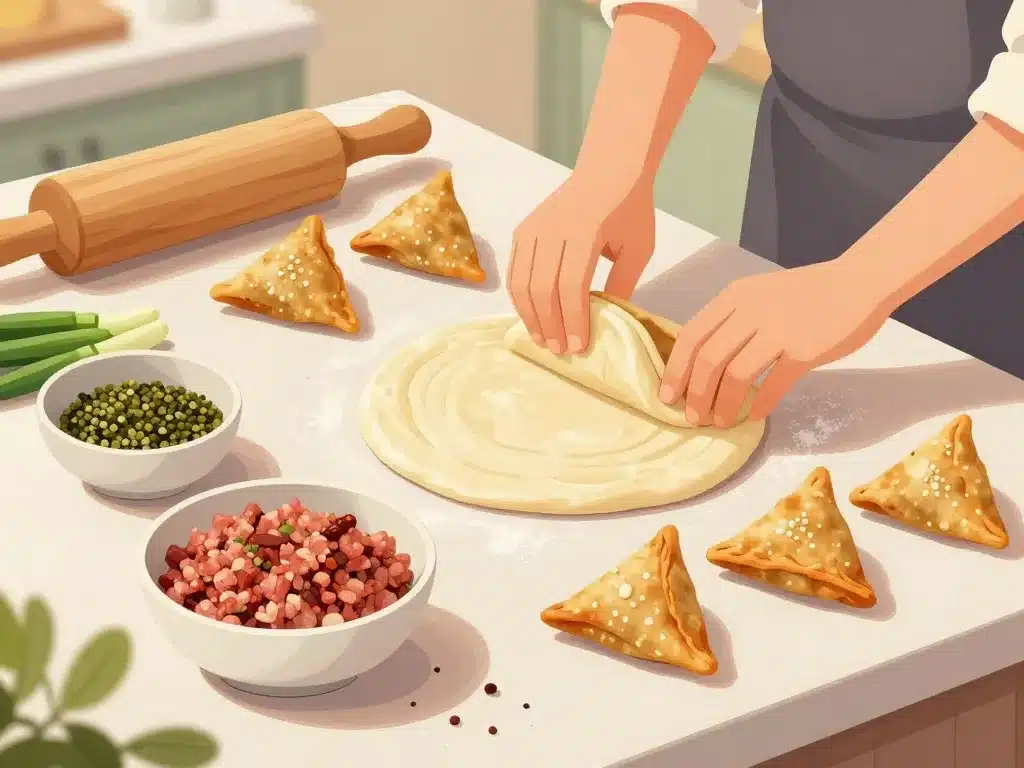 Ingrédients et préparation samboussa maison