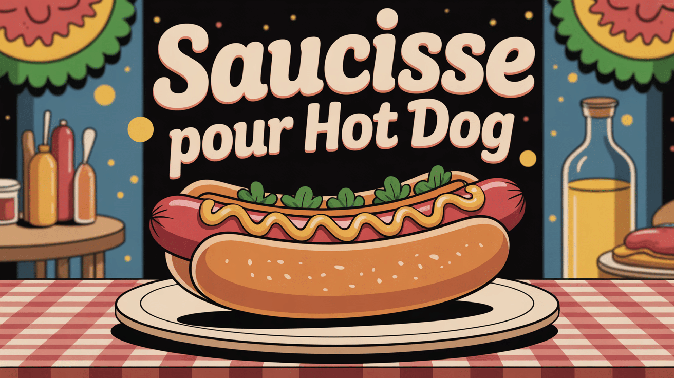 illustration hot dog avec saucisse pour hot dog, pains et garnitures