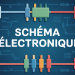illustration schema electronique composants modernes