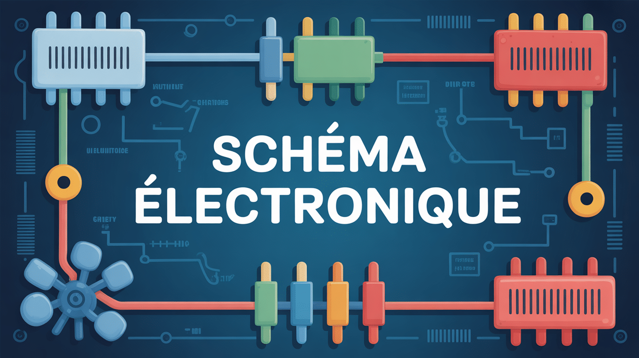 illustration schema electronique composants modernes