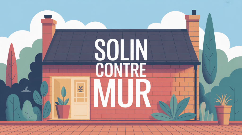 solin contre mur protégeant la maison contre la pluie