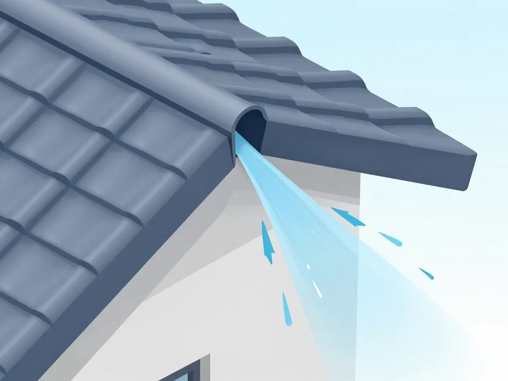 schéma solin contre mur assurant l’étanchéité