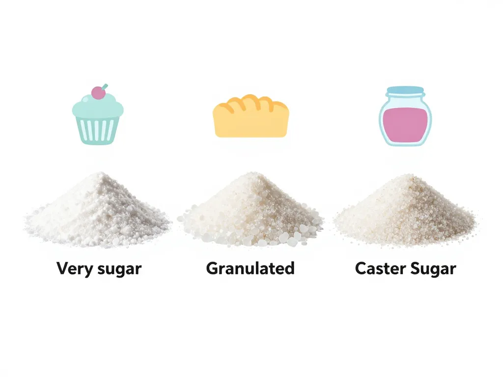 diagramme sucre glace sucre poudre semoule