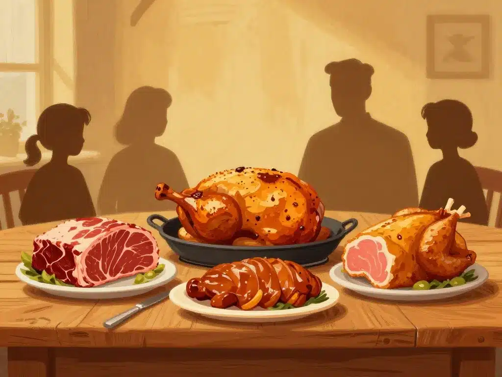 Viandes au choix pour sunday roast, ambiance chaleureuse