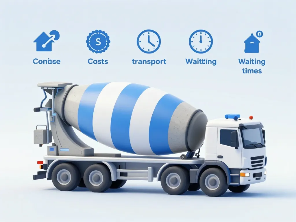 métaphore coût toupie à béton en blocs stylisés