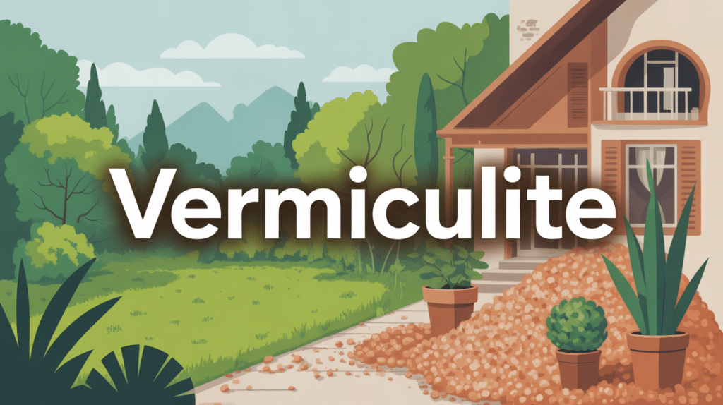 Illustration vermiculite dans jardin et isolation maison