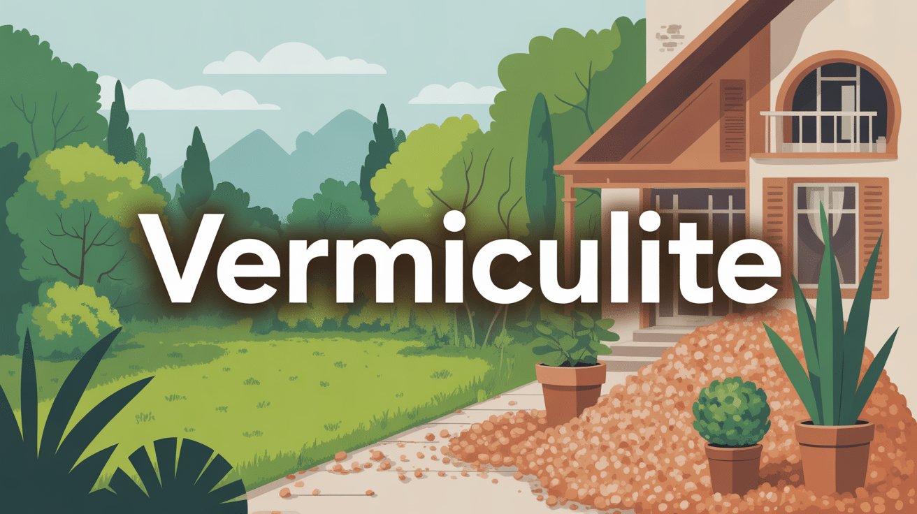 Illustration vermiculite dans jardin et isolation maison
