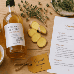 oxymel recette maison sur plan de travail