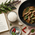 basilic thaï frais wok recette