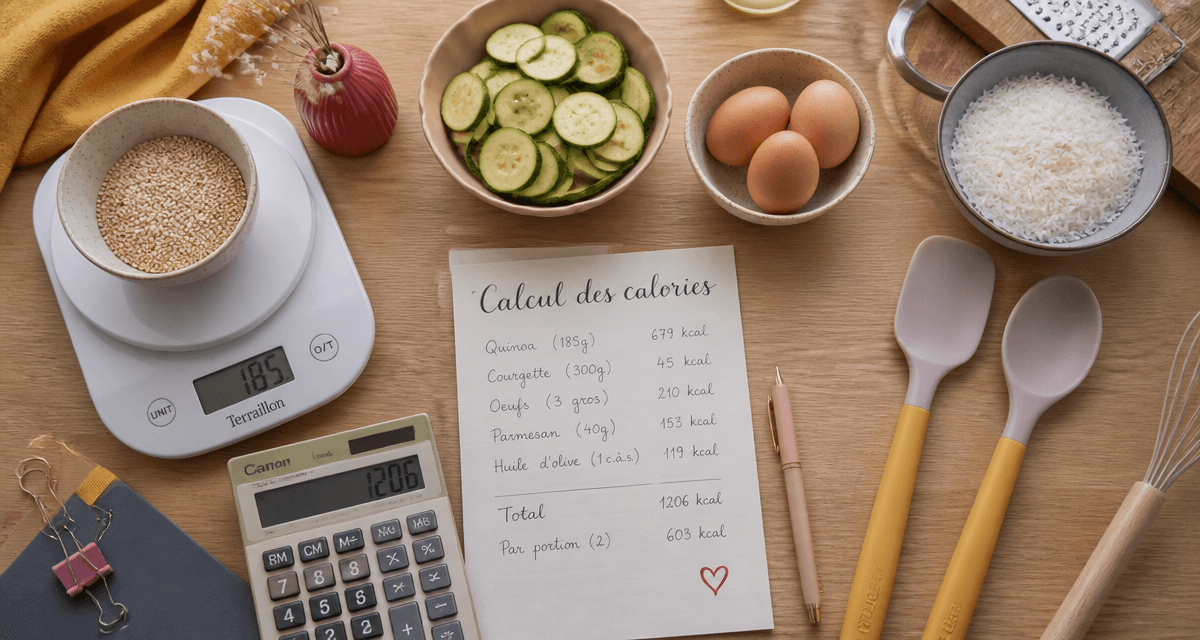 Calculer les calories d une recette avec balance et ingrédients