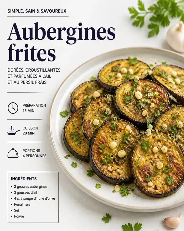 Aubergine frite croustillante à la provençale