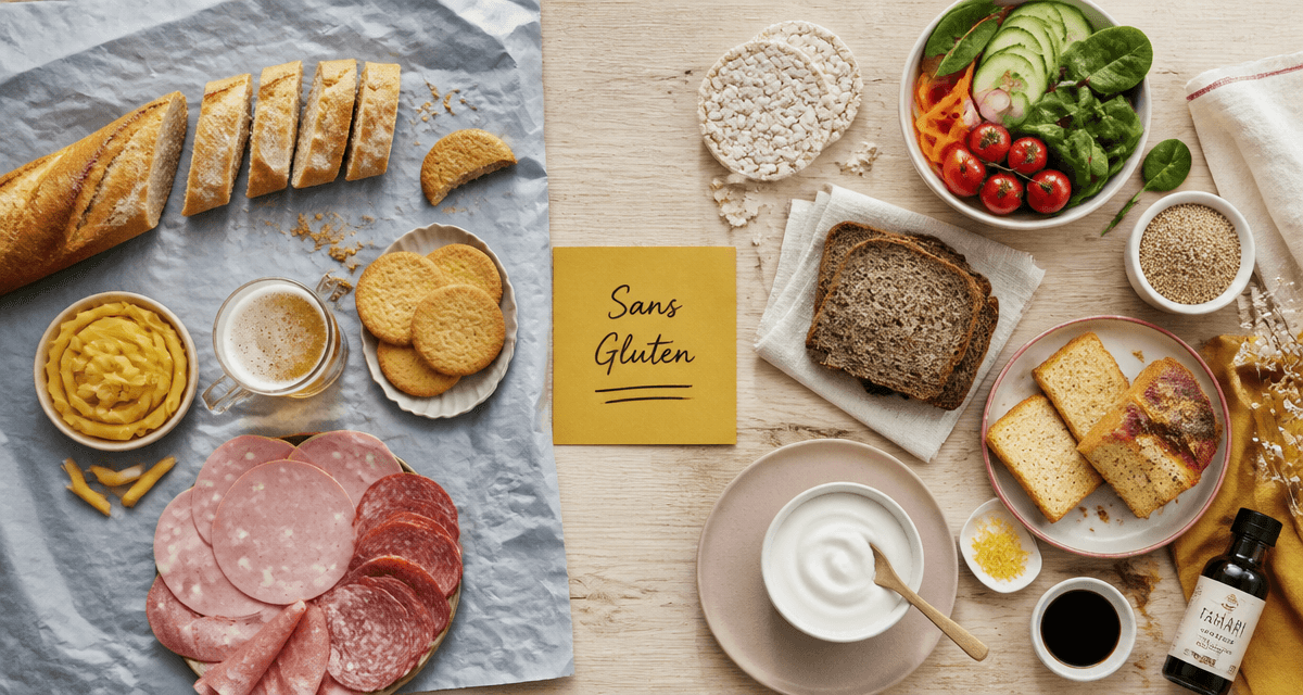 gluten aliments a eviter table aliments interdits alternatives sans gluten