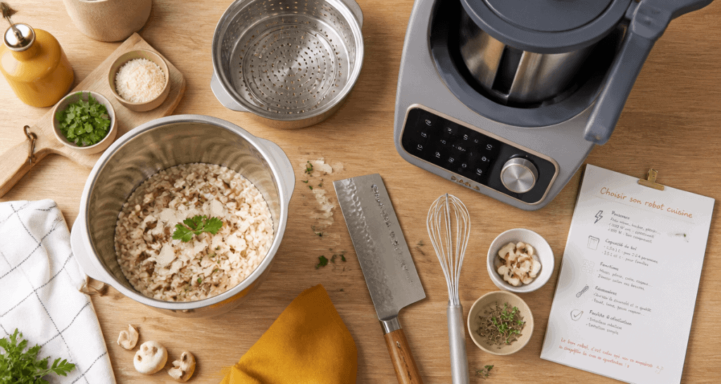 meilleur robot cuisine et accessoires sur plan de travail