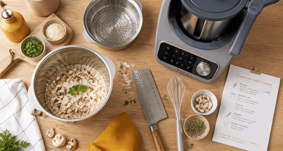 meilleur robot cuisine et accessoires sur plan de travail