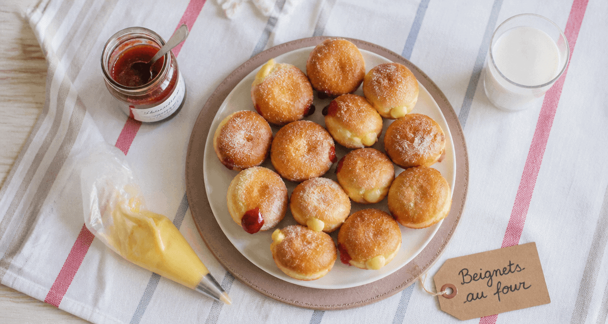 recette des beignets au four dorés moelleux