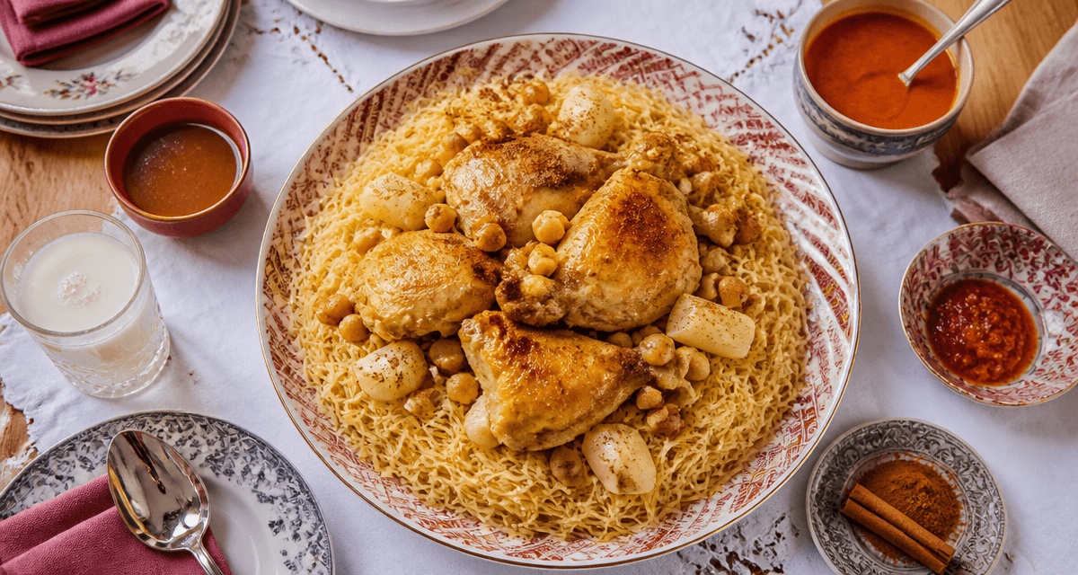 recette rechta algéroise vue plongeante