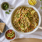 recette taboulé méditerranéen en salade colorée