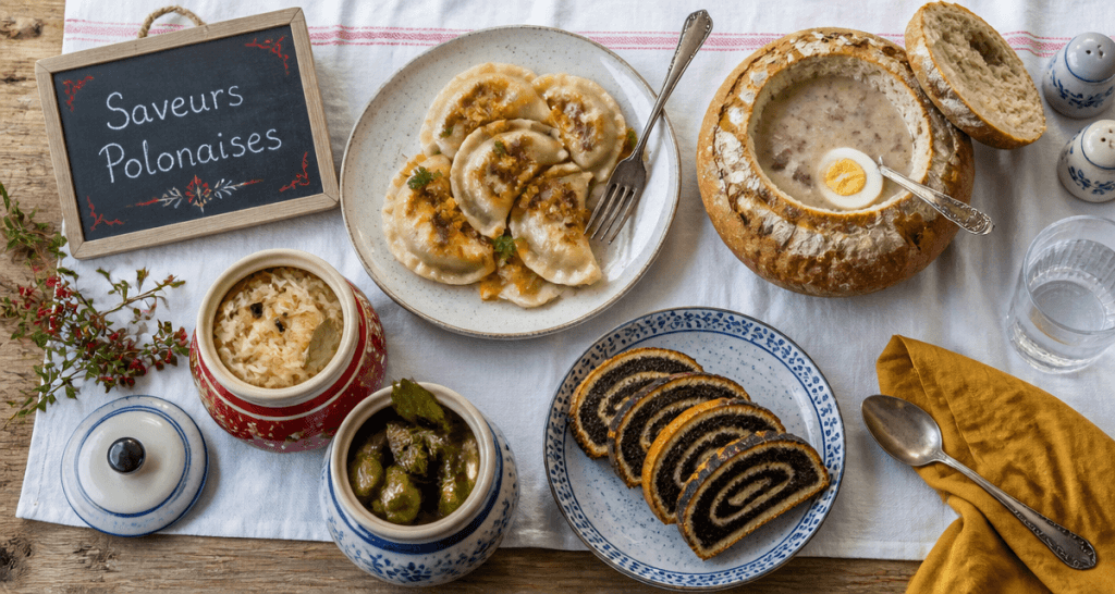 spécialité polonaise pierogi zurek makowiec