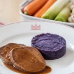 Accompagnement pour langue de boeuf avec pommes de terre vitelottes